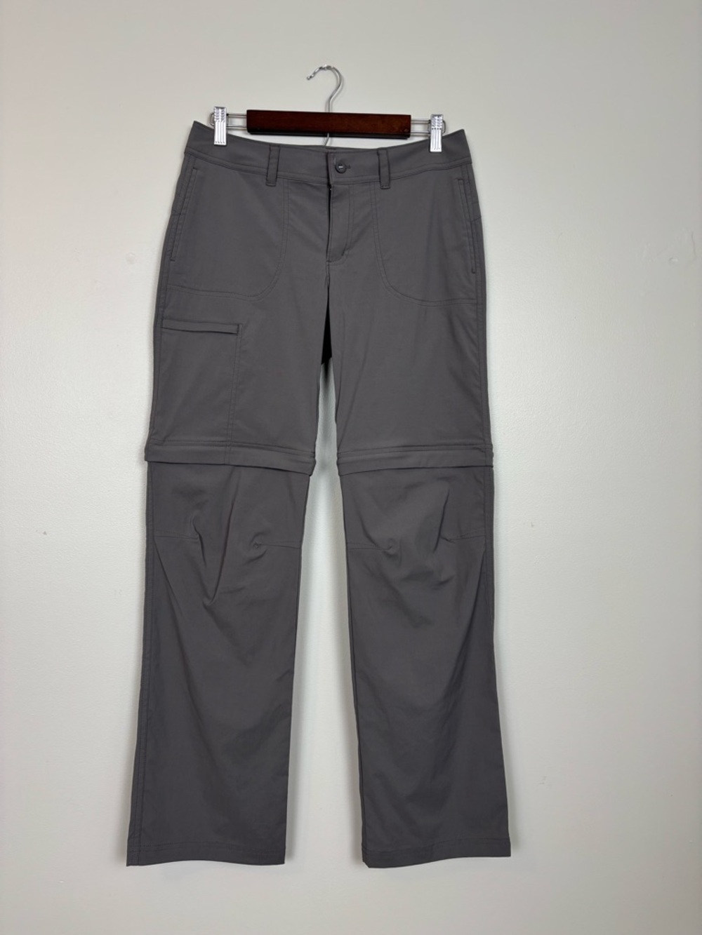 Gander Mountain Pants Guide Series Womens 4 Gray Trailhead Convertible Nylon